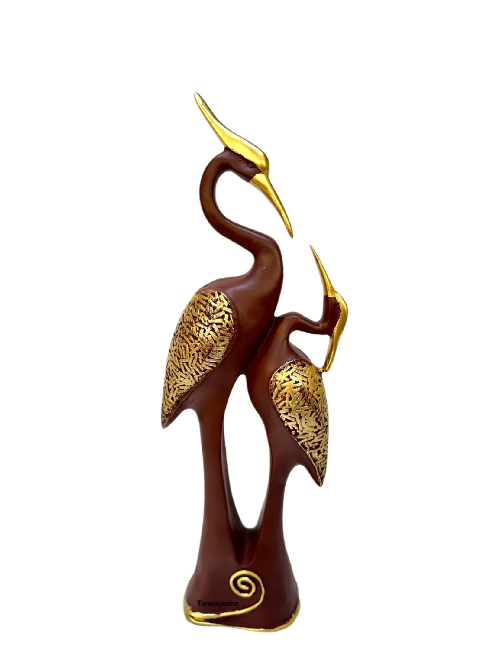 Crane Pair Birds Authentic Display of Articles In Various Colors From Tamrapatra
