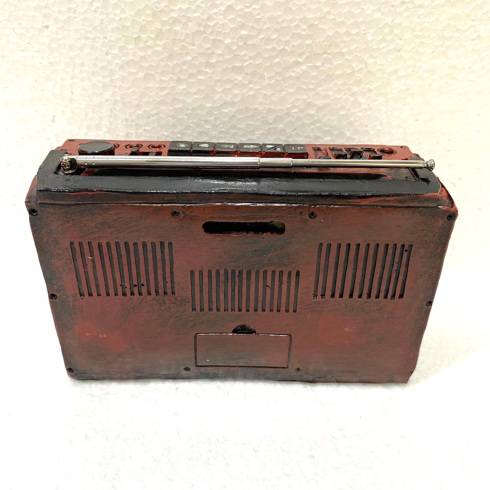 Vintage Replica Of Radio Telephone Sewing Machine Hand Crafted By Tamrapatra