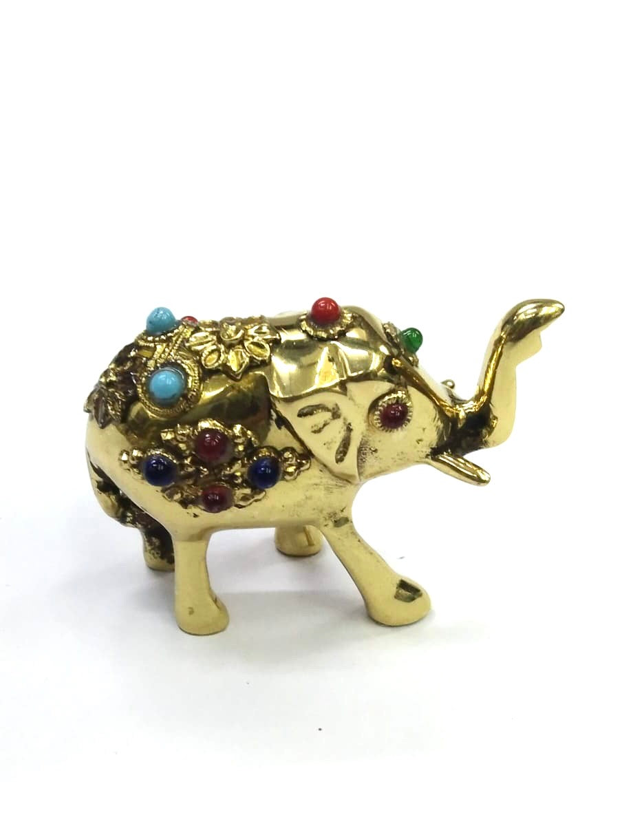 Elephant Brass Animal Collectible Mighty Lovely Gifts Handcrafted By Tamrapatra