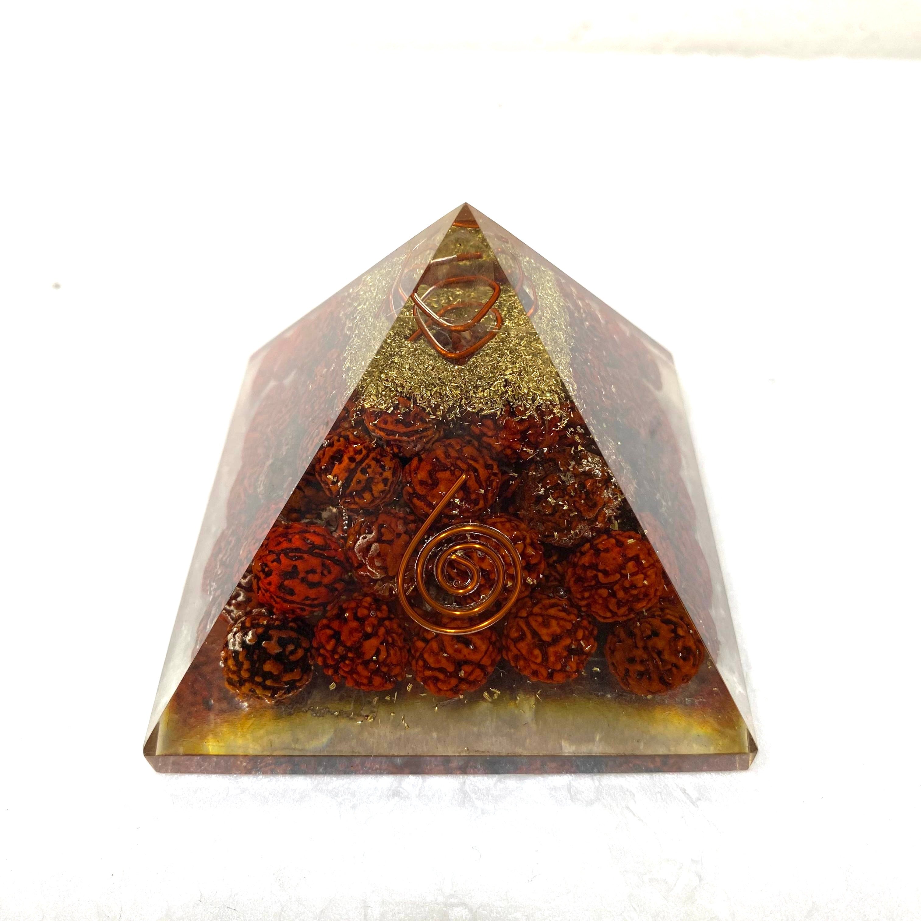7 Chakra Stone Pyramid Ritualistic Well Being For Study Office Space Tamrapatra
