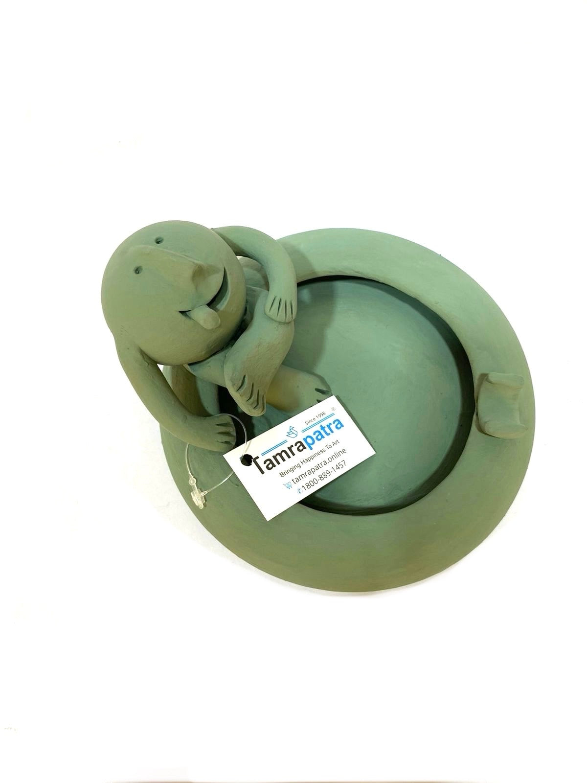 Clay Man Figures In Bath Pool Noteworthy Light Shades Handmade Only At Tamrapatra - Tamrapatra