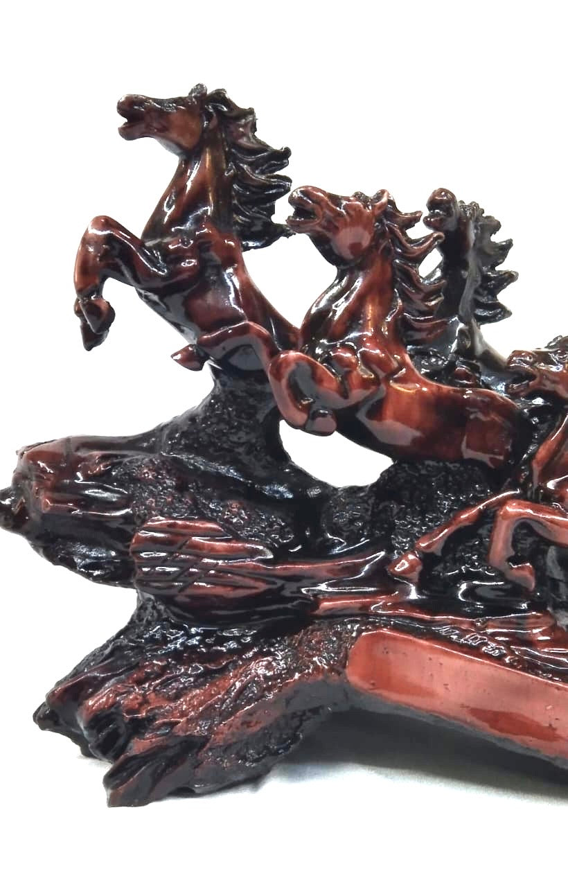 7 Running Horses Sculpture With Classic Shades & New Models From Tamrapatra