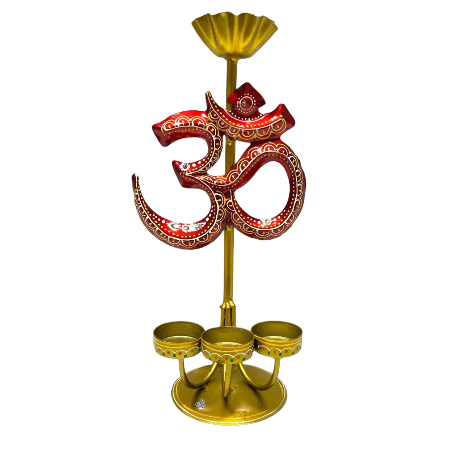 3 Metal Tea Light Holder Beautiful Hand Painted Attractive Designs From Tamrapatra