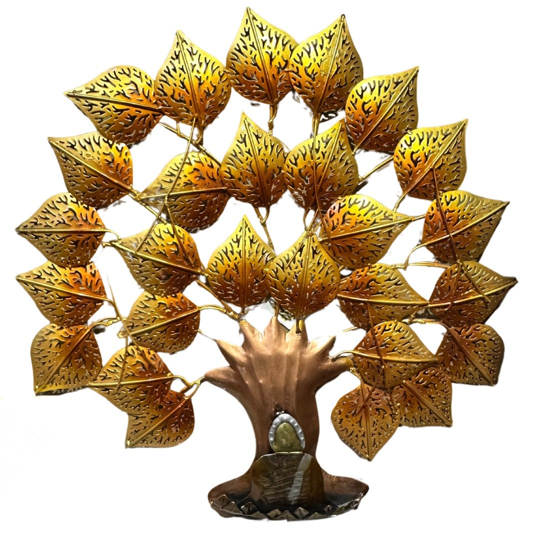 Buddha Wall Décor Led Round Designed With Precision Exclusively By Tamrapatra