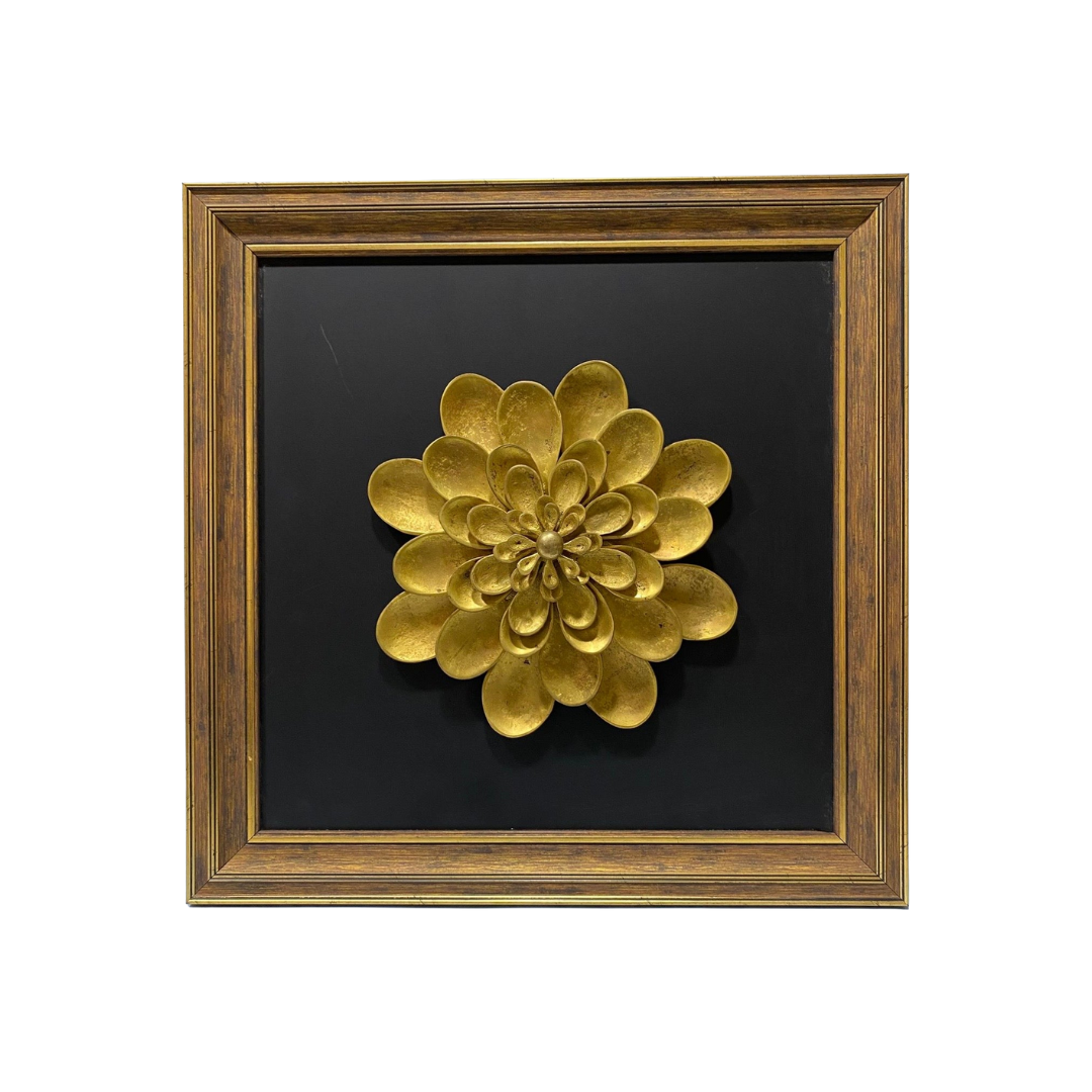 Flower Design Premium Brass Frames In Various Size Wall Décor By Tamrapatra