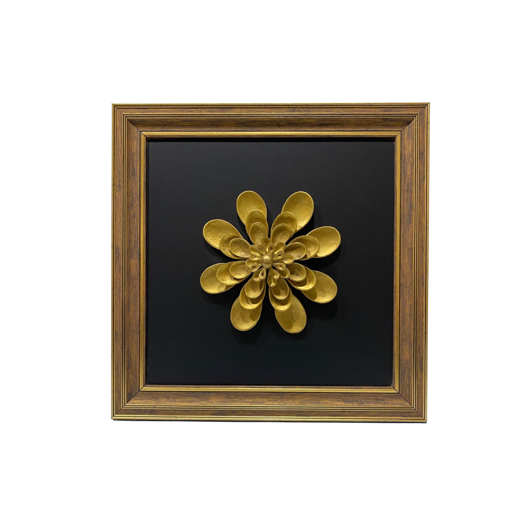 Flower Design Premium Brass Frames In Various Size Wall Décor By Tamrapatra