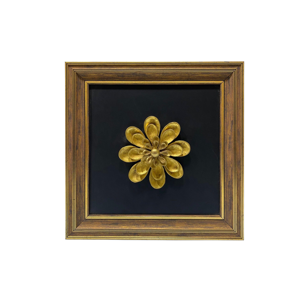Flower Design Premium Brass Frames In Various Size Wall Décor By Tamrapatra