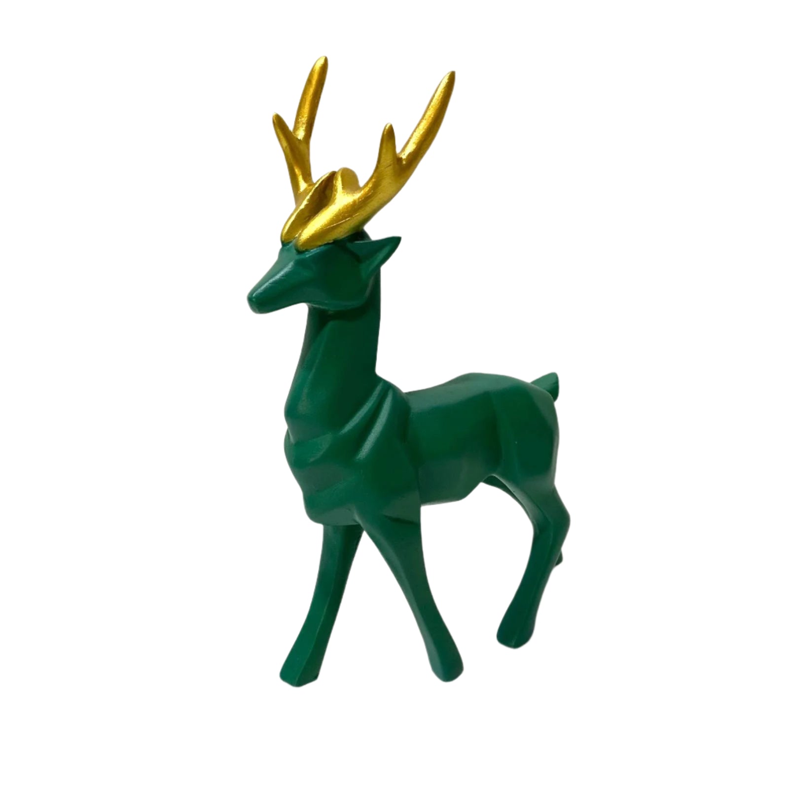 Deer Set Of 2 Showpiece Stand Décor Outstanding Art In Black Green Tamrapatra