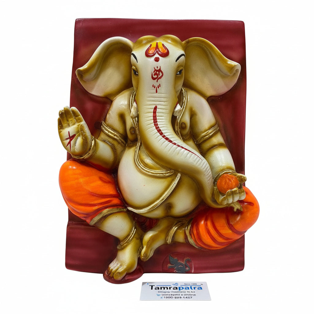 Ganesh Idol Wall Hanging Resin Modern Theme For Home Office Décor By Tamrapatra - Tamrapatra