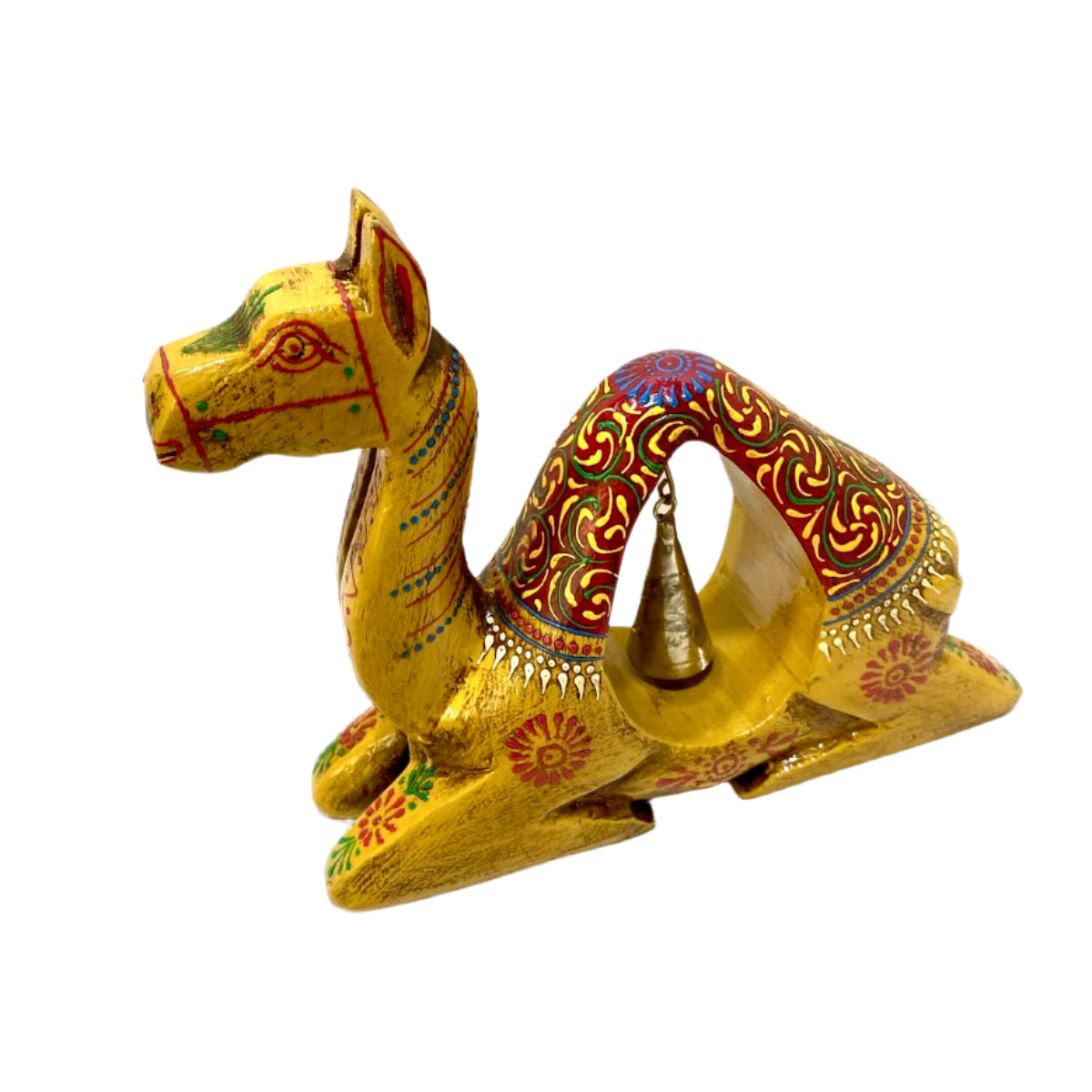 Sitting Camel With Ringing Bell Attractive Showpiece For Your Space Tamrapatra