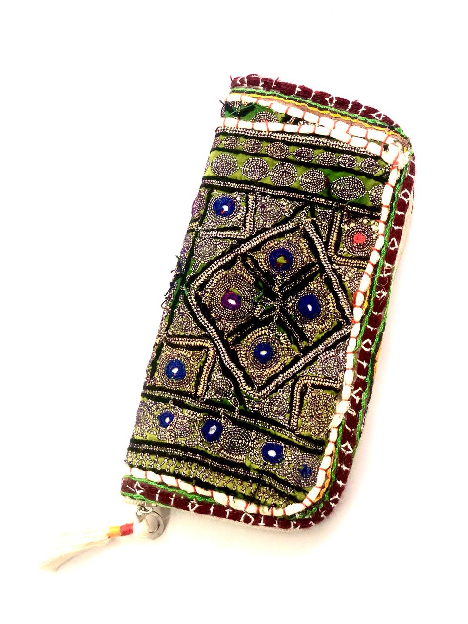 Clutch Purse Fashion Accessories Carry Bags Handcrafted Embroidery From Tamrapatra