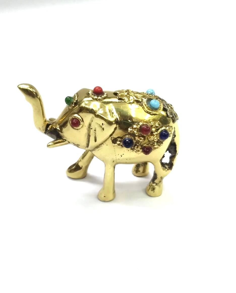Elephant Brass Animal Collectible Mighty Lovely Gifts Handcrafted By Tamrapatra