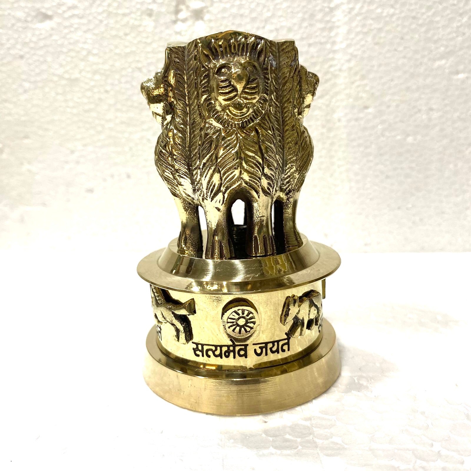 Brass National Emblem In Various Size Handcrafted Best Quality By Tamrapatra