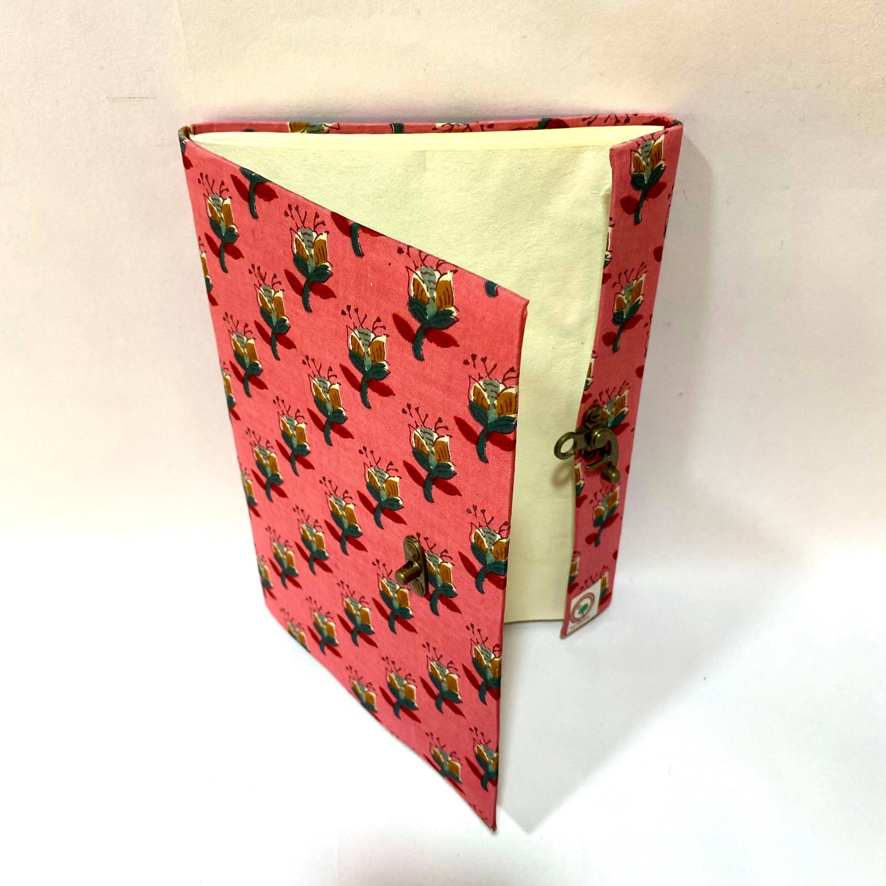 Vibrant Shades Diary Floral Theme Lock Stationery Gifts Size XL By Tamrapatra