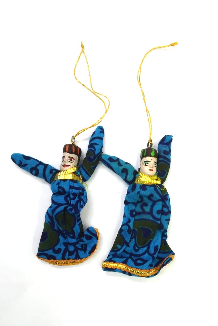 Puppet Pair Indian Traditional Hangings For Decoration Gifts Souvenir Tamrapatra