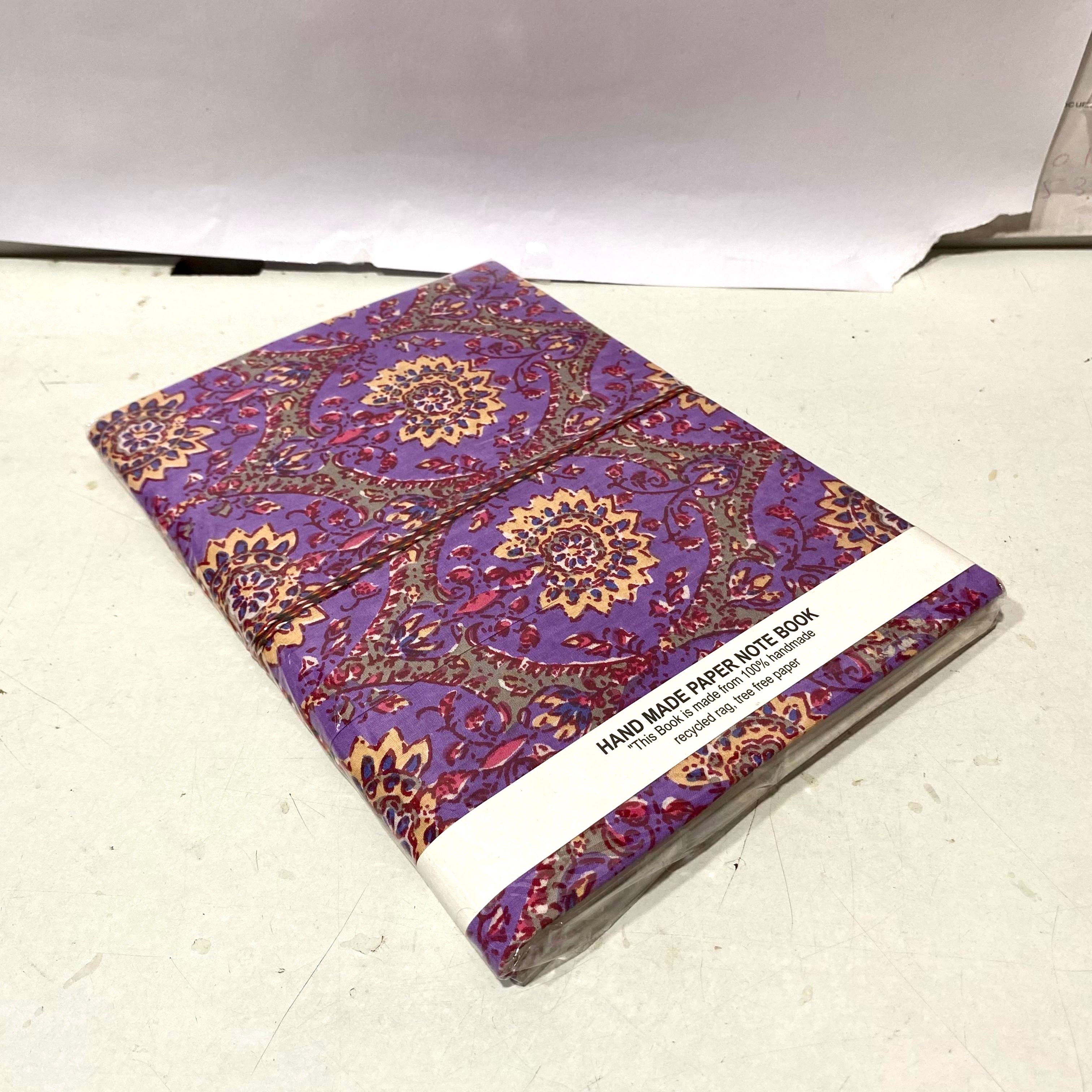 Handmade Paper Diary Gifting Collection Floral Cloth Painting XL Tamrapatra