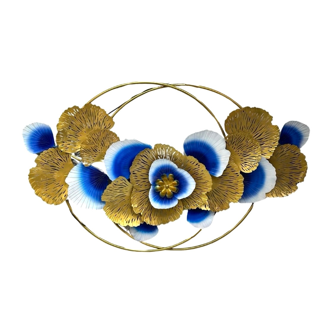 Eccentric Wall Décor With Beautiful Shades Of Blue & Gold Exclusive At Tamrapatra