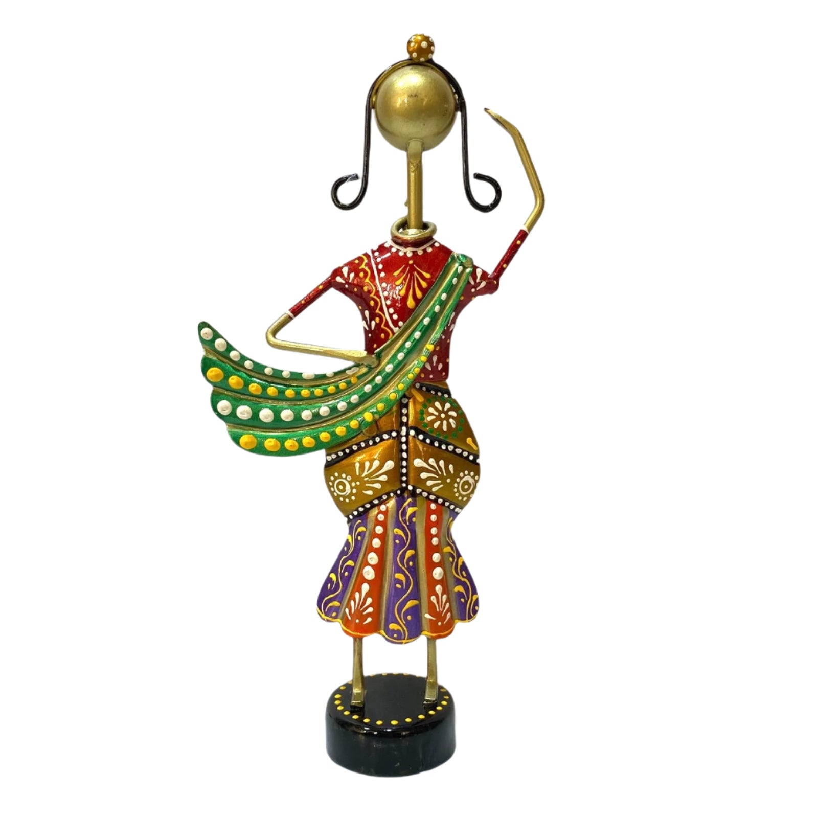 Lady Dancer With Indian Attire Extraordinary Metal Art Creations By Tamrapatra