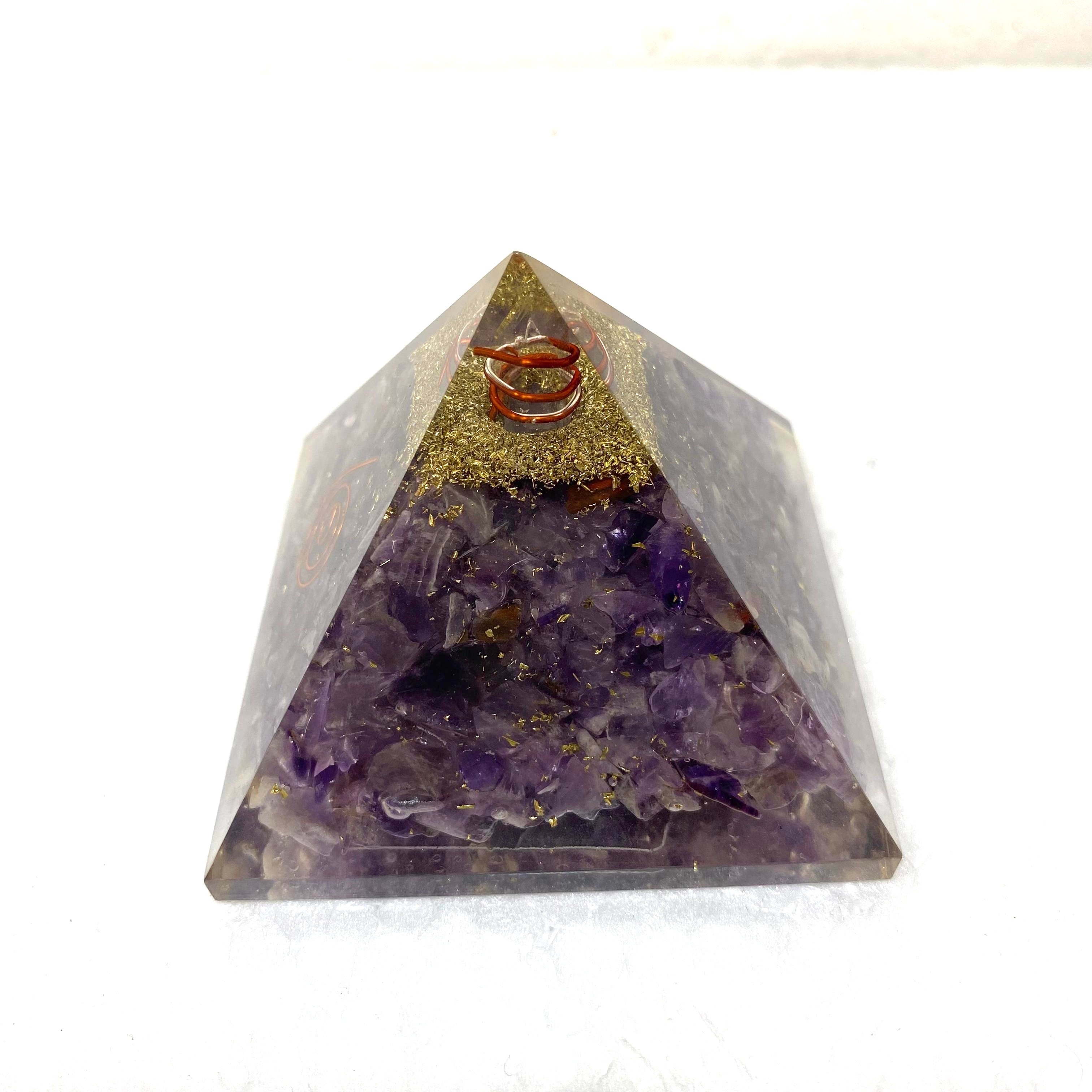 7 Chakra Stone Pyramid Ritualistic Well Being For Study Office Space Tamrapatra