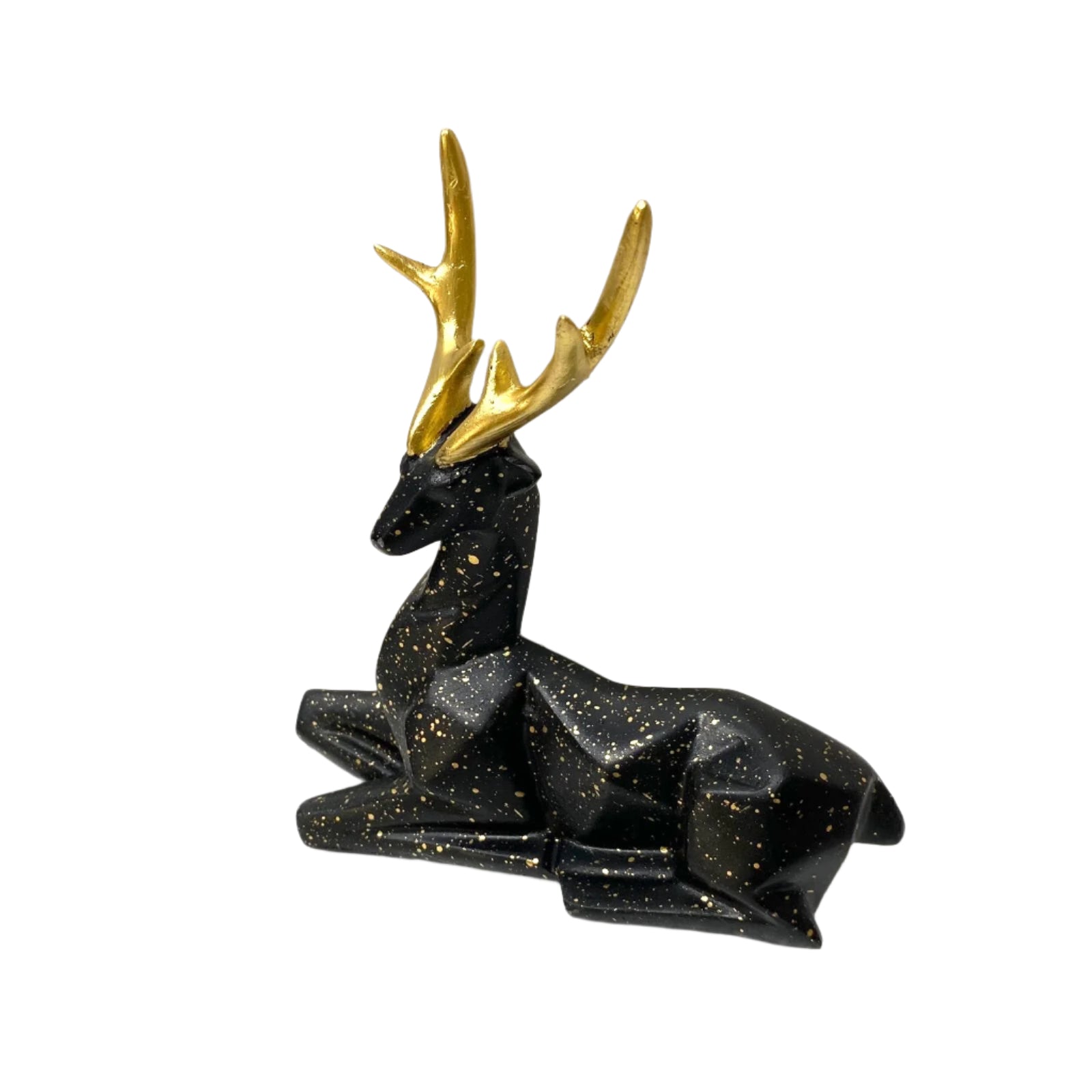 Deer Set Of 2 Showpiece Stand Décor Outstanding Art In Black Green Tamrapatra