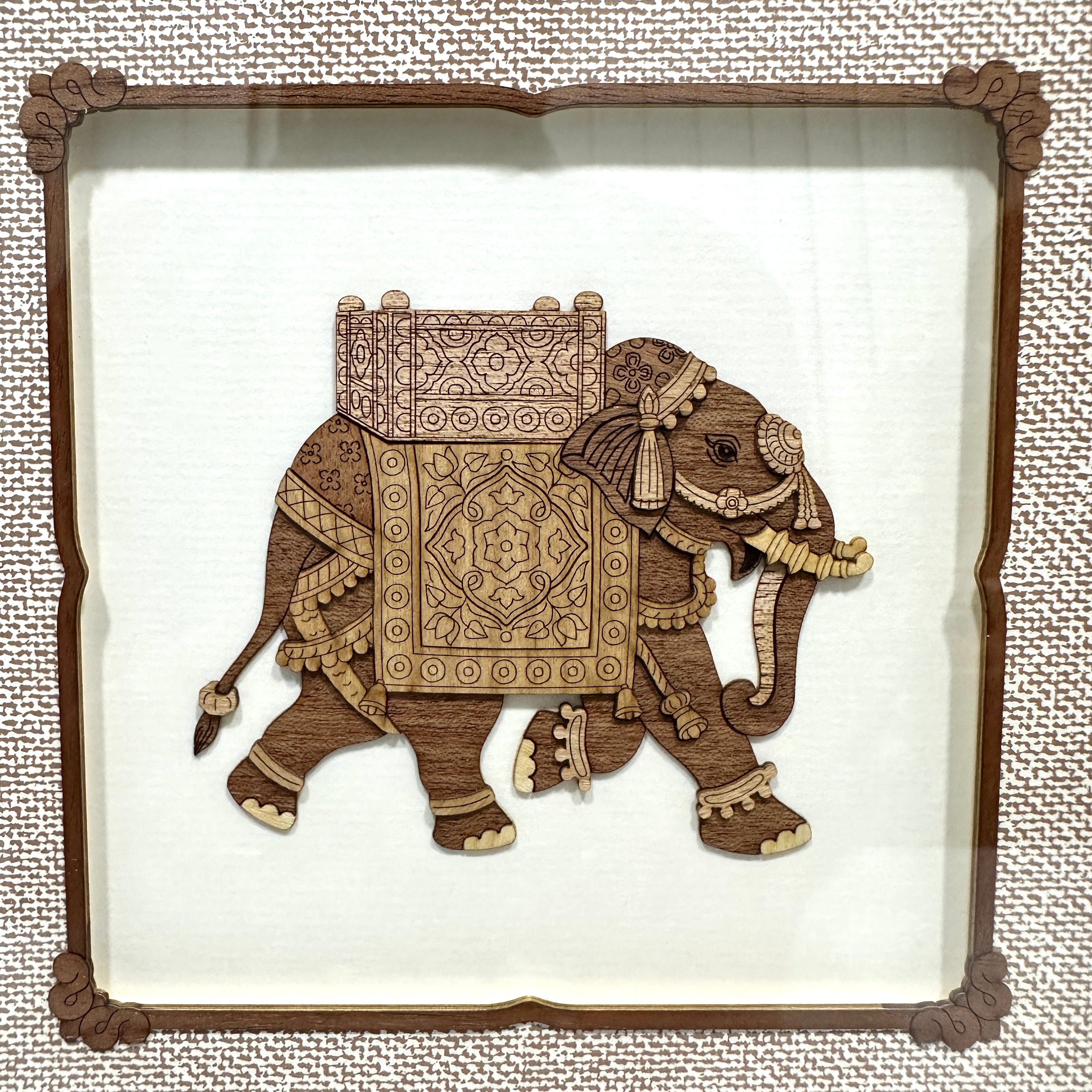 Wooden Animals Depiction Frame Exclusive Artware Available At Tamrapatra