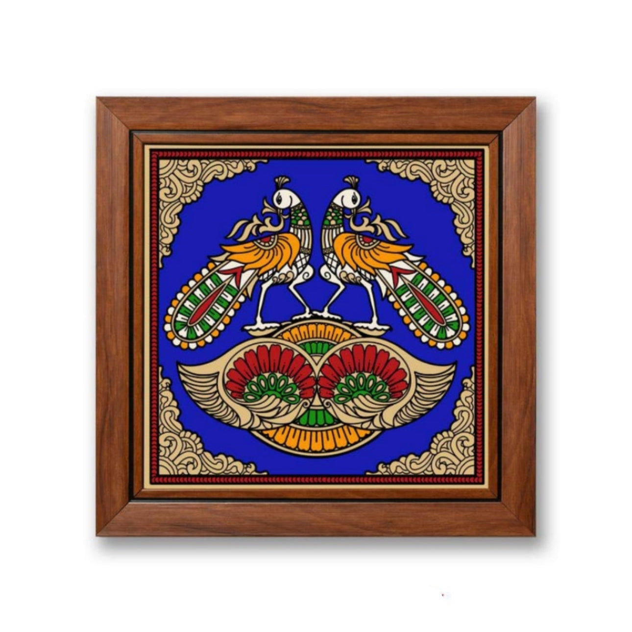 Birds Theme Tanjore Reverse Glass Paintings Frame In Various Designs By Tamrapatra