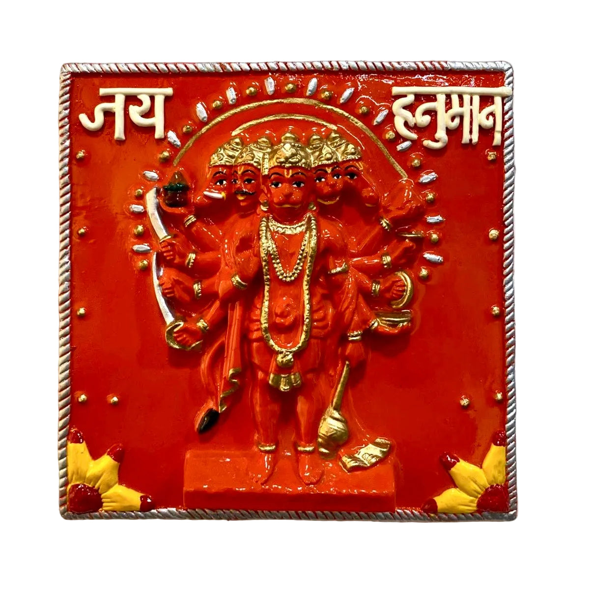 Hanuman Deity Wall Hanging Hand Painted Entrance Decor Ideas By Tamrapatra