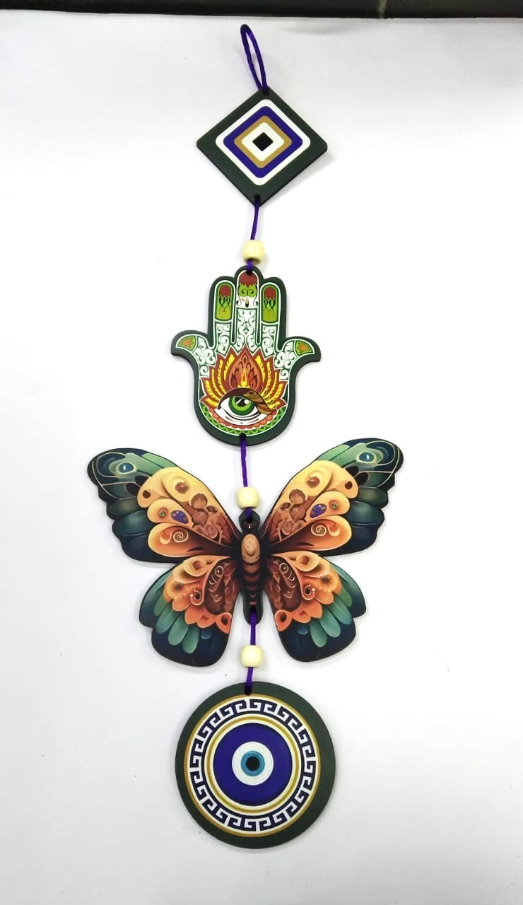 Welcome Chime Home Hanging In Wooden Home Decoration Art From Tamrapatra