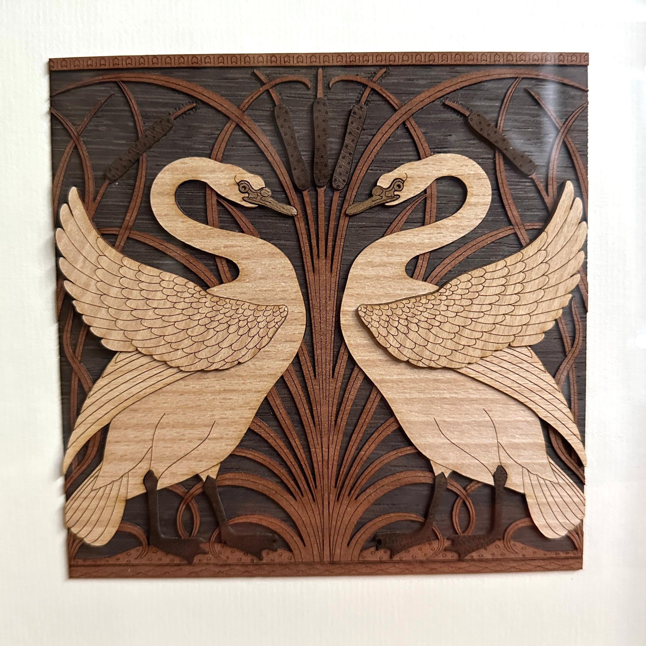 Birds Design Wooden Artwork Frame Designed Wall Décor From Tamrapatra