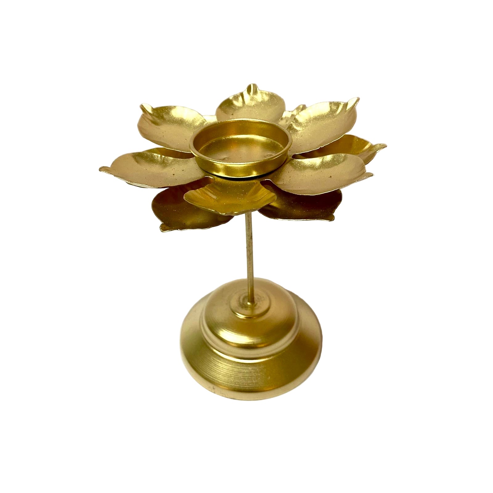 Lotus Tealight Holder Stand Beautiful Artwork Collection Metal Handicraft Tamrapatra