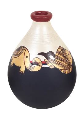 Elephant Style Pots Eccentric Designs & Colors Artifacts For Display By Tamrapatra - Tamrapatra