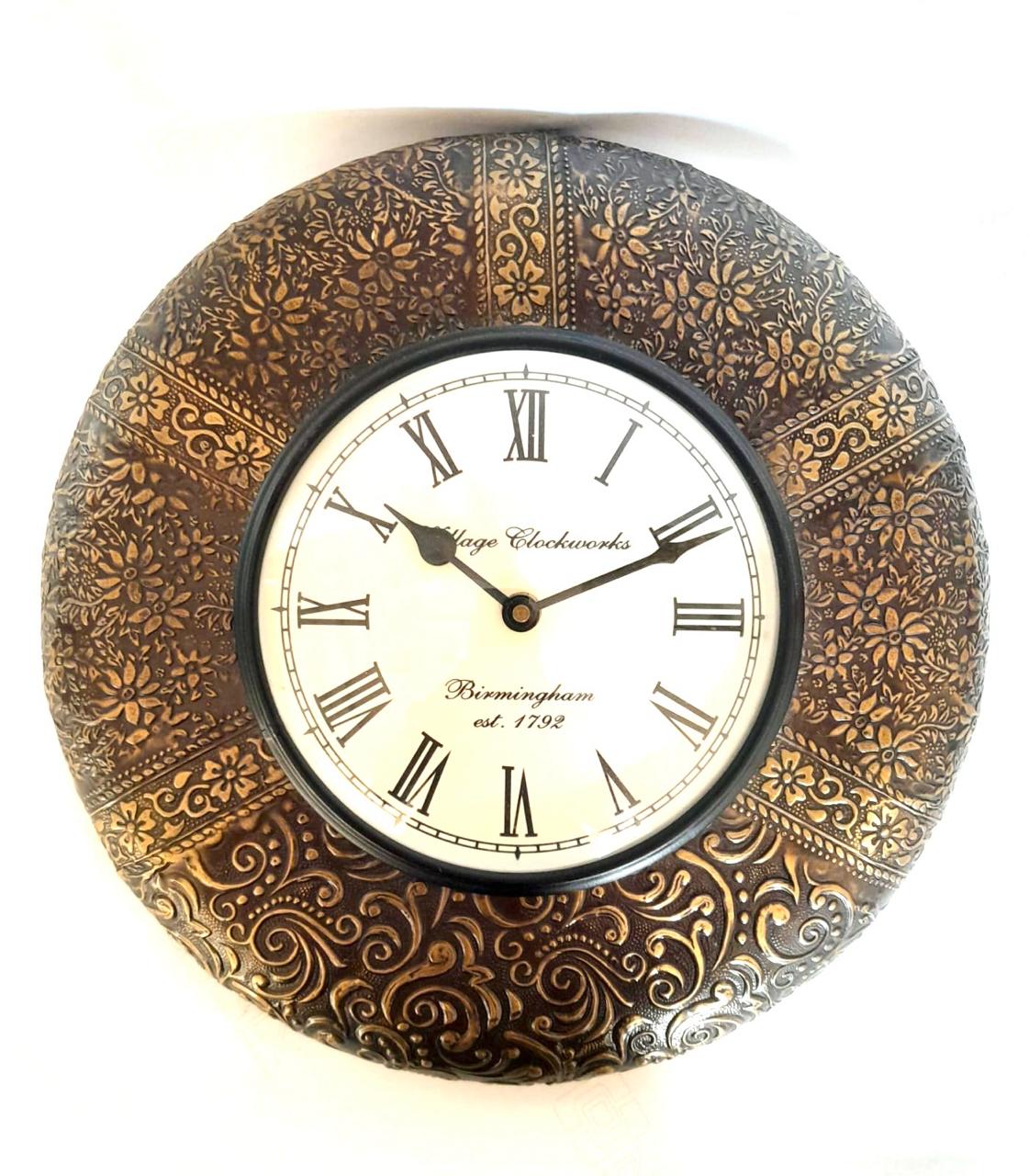 Classic Floral Theme Wall Clock For Suits Every Corner Of Your Space Tamrapatra