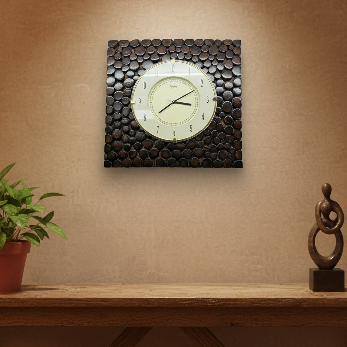 Wooden Clocks In Large Elegant Designs Wall Artware Utility From Tamrapatra - Tamrapatra