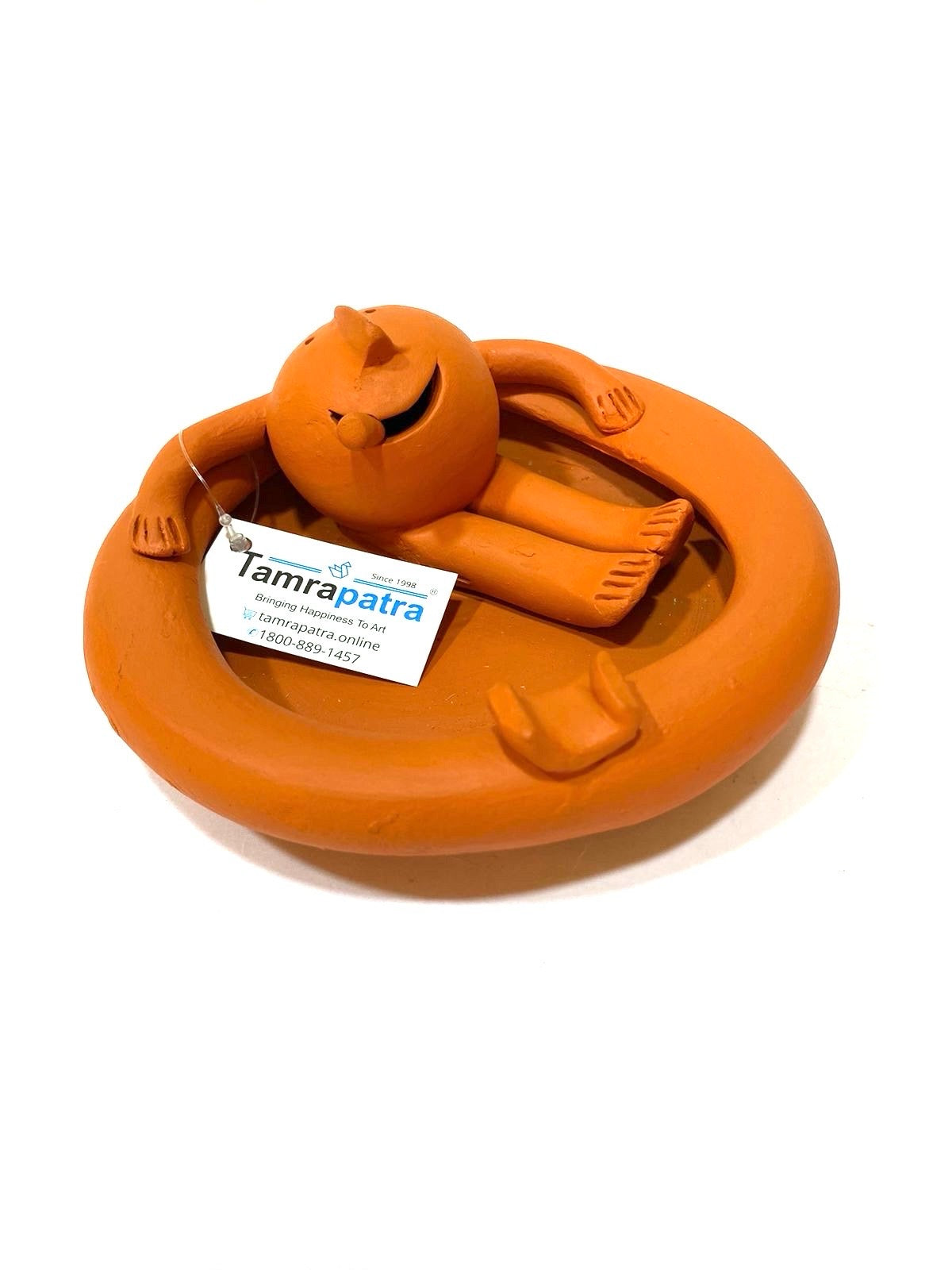 Clay Man Figures In Bath Pool Noteworthy Light Shades Handmade Only At Tamrapatra - Tamrapatra