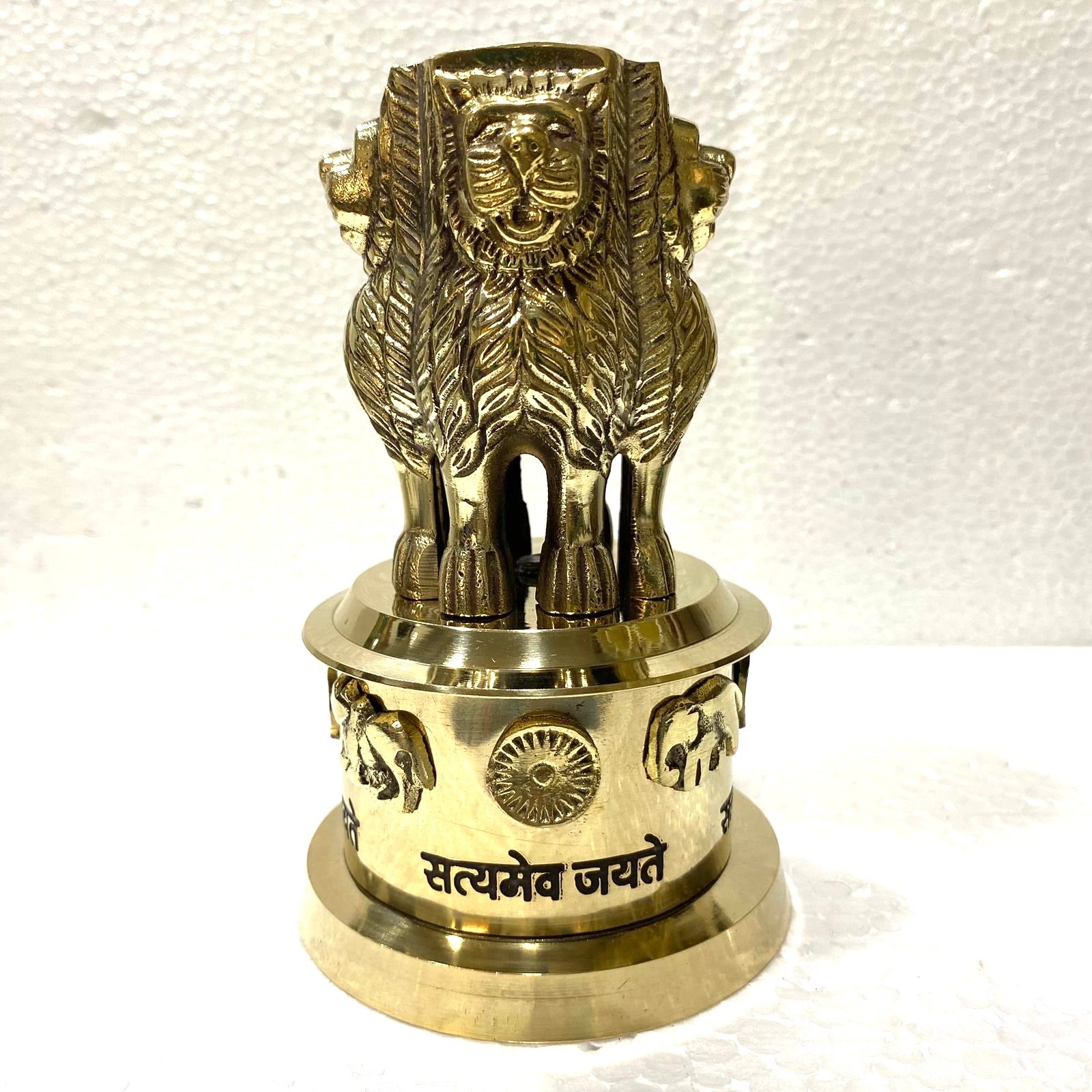 Brass National Emblem In Various Size Handcrafted Best Quality By Tamrapatra