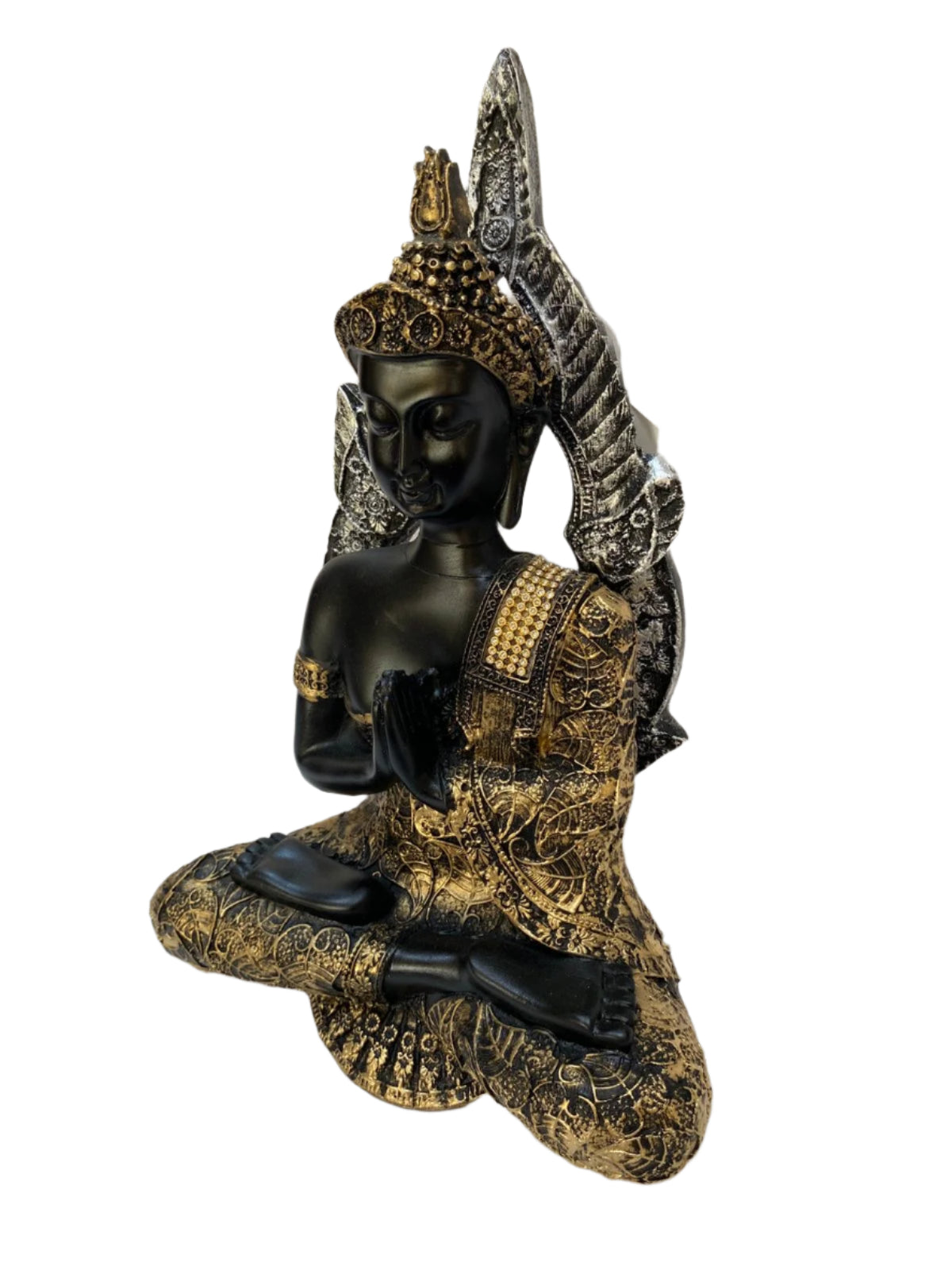 Leaf Style Buddha Face Art Resin Crafts Excellence Spiritual Collectible Tamrapatra