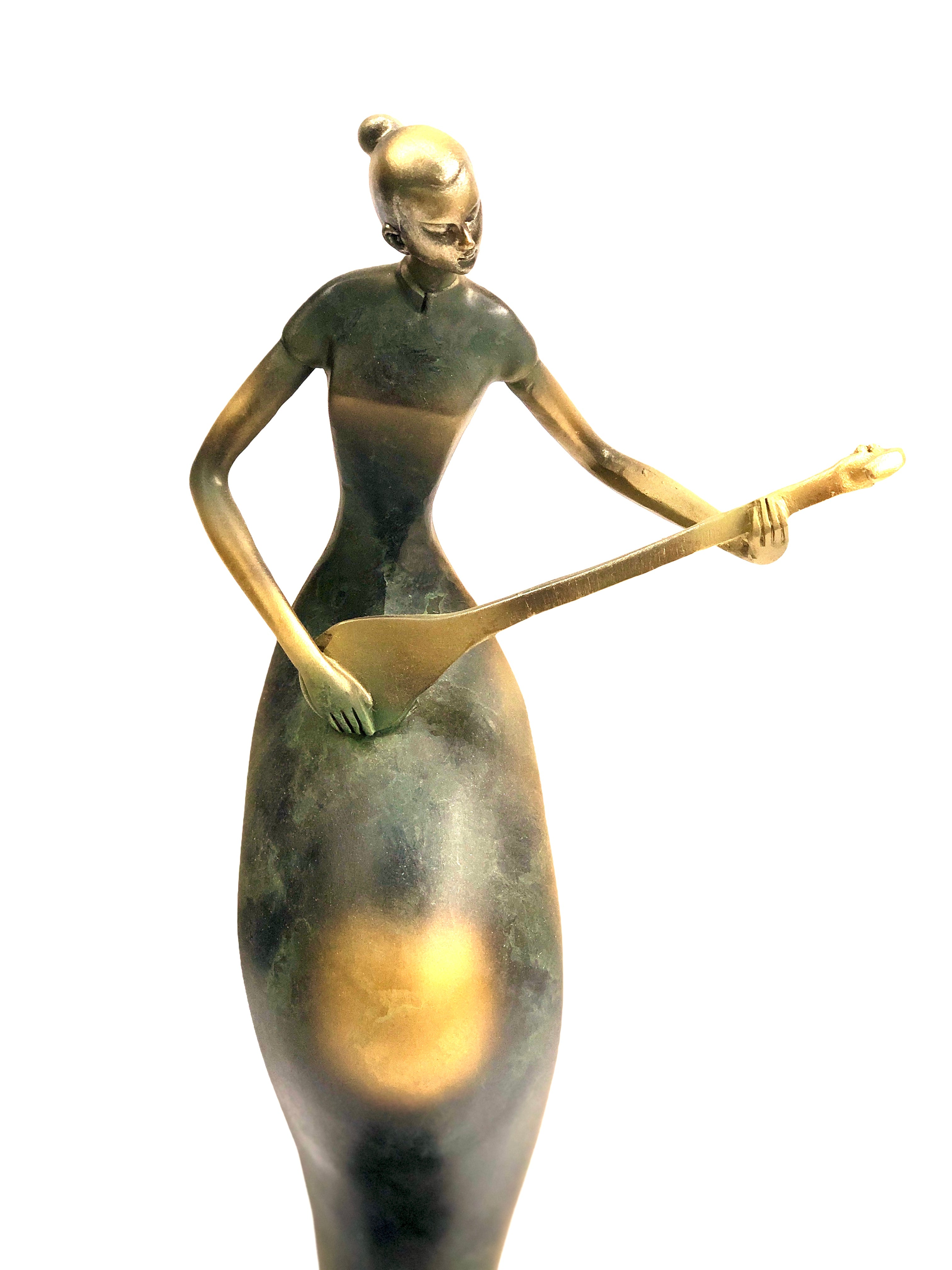Exclusive Girl Series Modern Resin Sculpture With Musice Theme By Tamrapatra