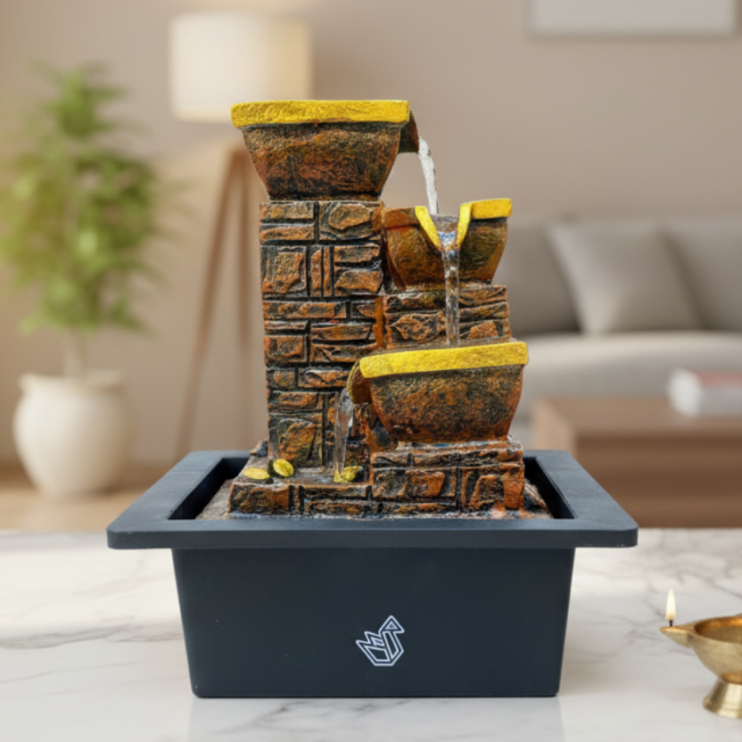 Water Fountain Inspired From Traditionally Indian Village Various Shades Tamrapatra - Tamrapatra