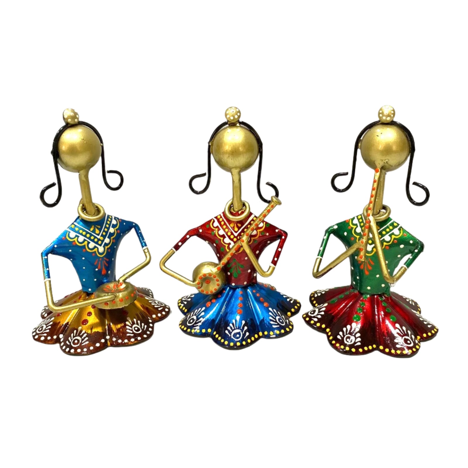 Ethnic Woman Dancing In Various Shades Metal Artefacts From Tamrapatra - Tamrapatra