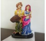 Punjabi Rajasthani Couple Dancers Theme Resin Crafts Traditional By Tamrapatra