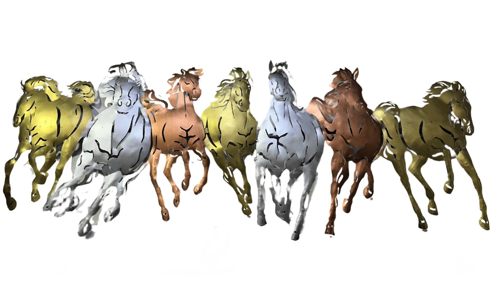 7 Horse Exclusive Metal Decoration For House Café Office Now At Tamrapatra