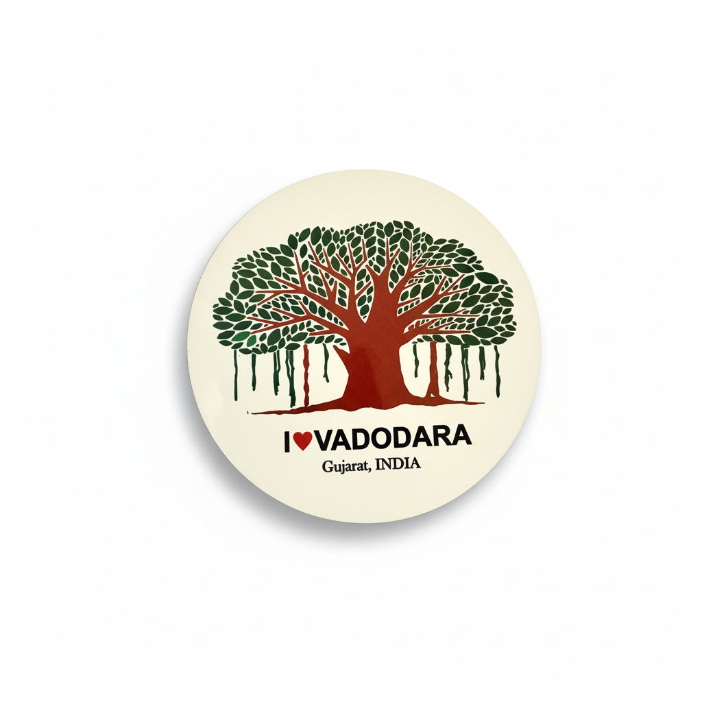 Magnets Souvenir Indian Art Designs In Vadodara City Gujarat India Art From Tamrapatra - Tamrapatra