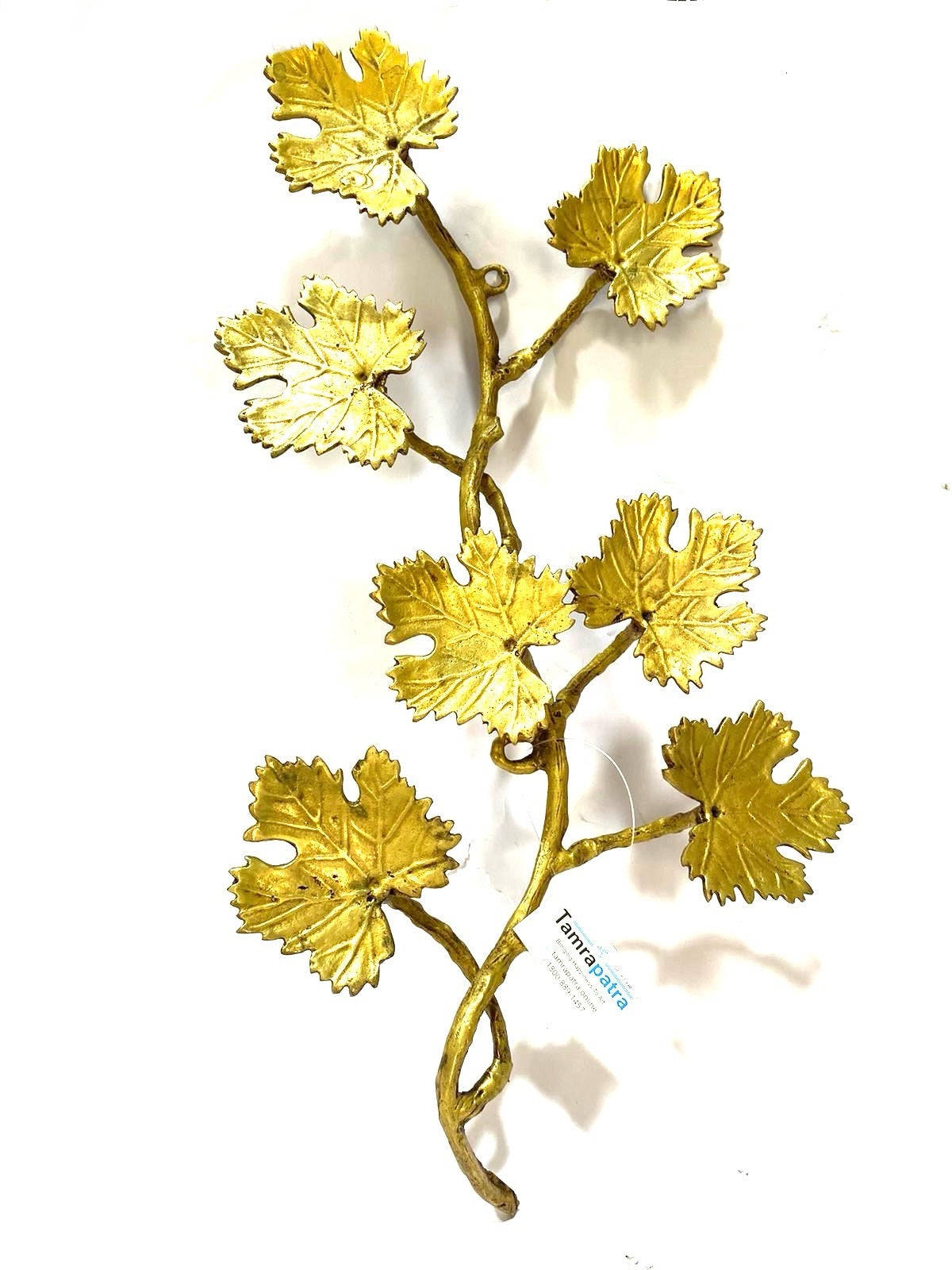 Brass Decoration Handmade Luxurious Display With Floral Design Tamrapatra