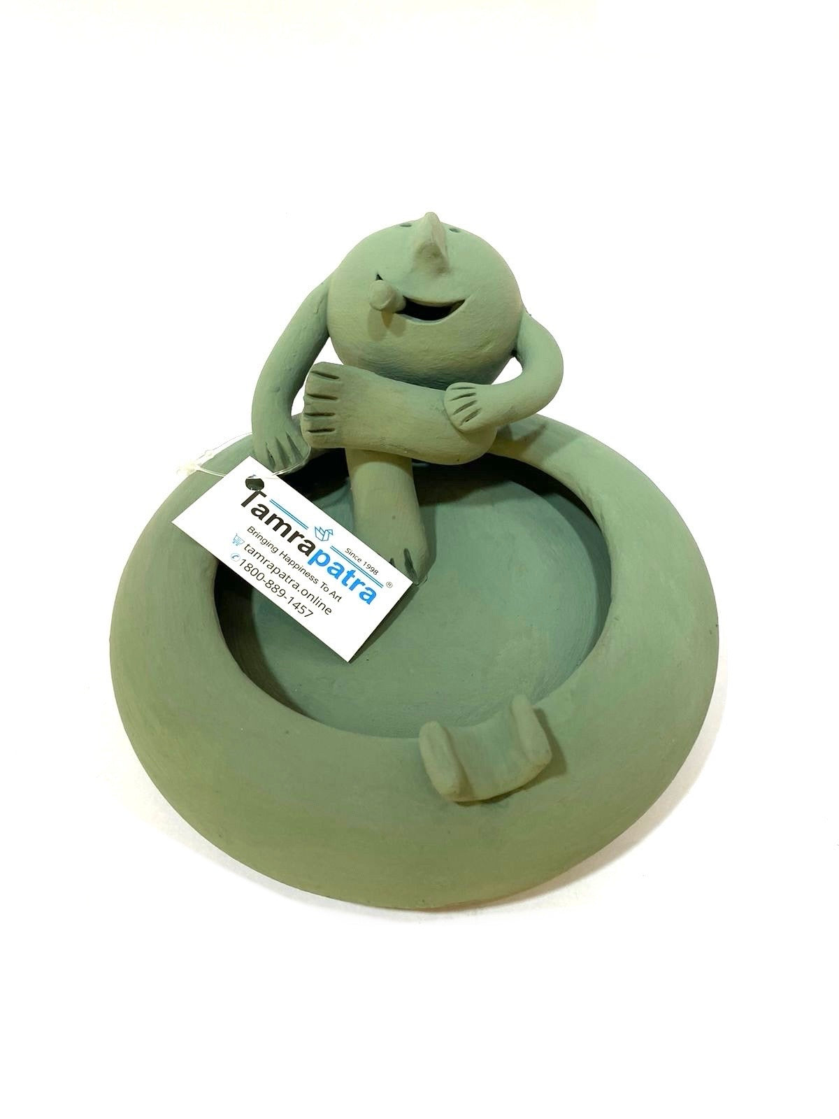 Clay Man Figures In Bath Pool Noteworthy Light Shades Handmade Only At Tamrapatra - Tamrapatra