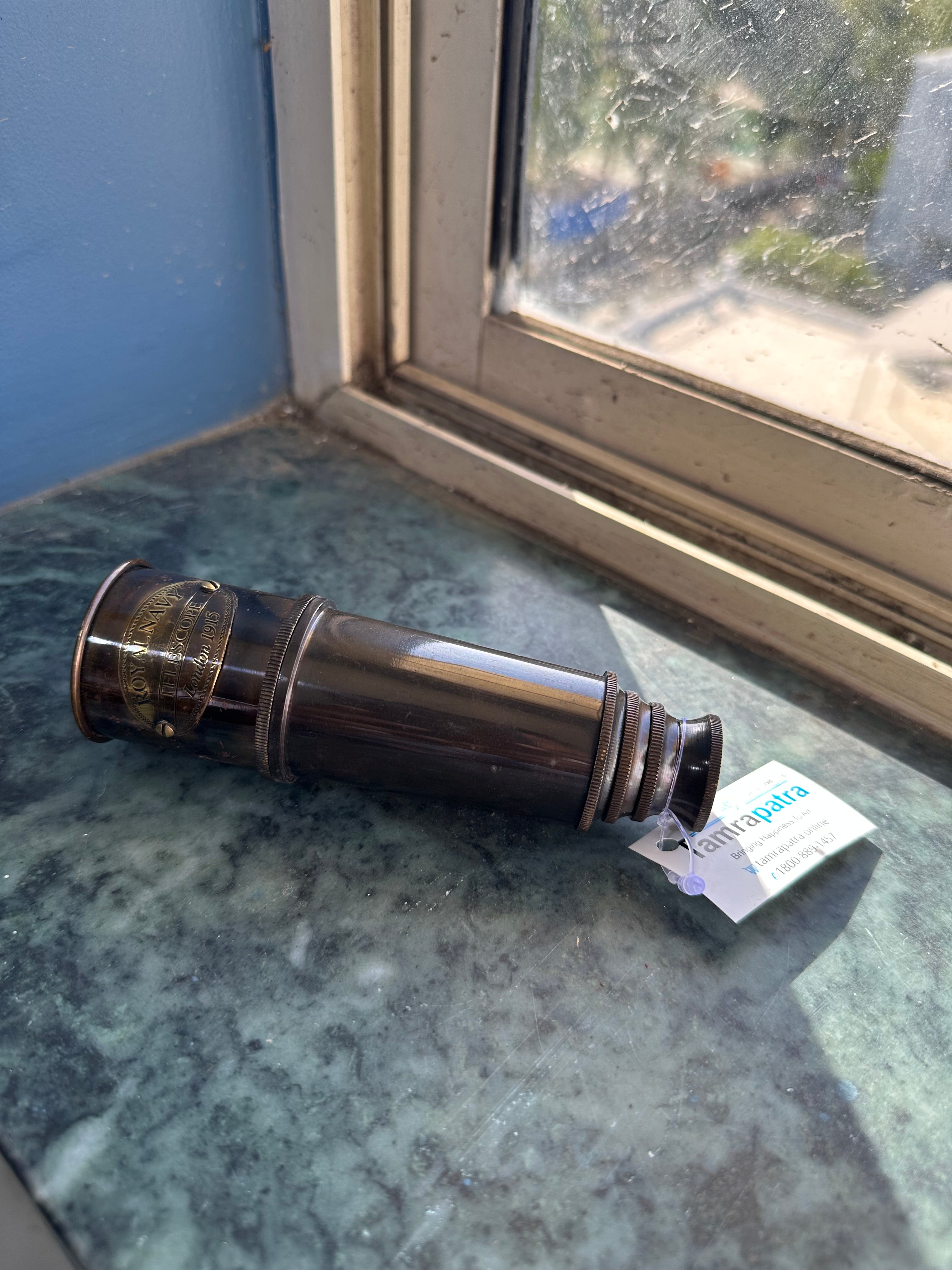 Working Telescope Brass Souvenir Collectible Vintage Collection By Tamrpatra