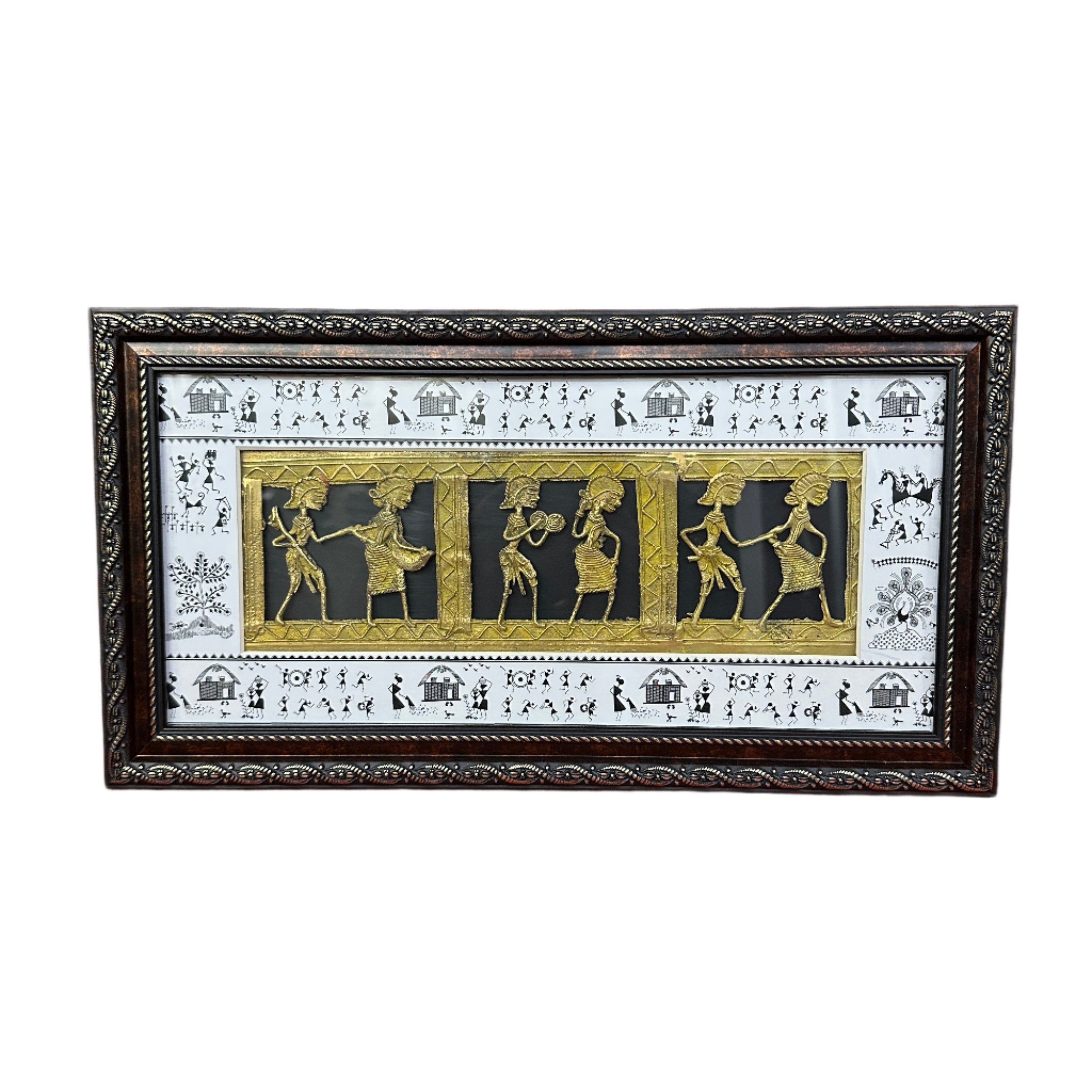 Exclusive Dhokra Figure Frame Warli Art Handmade Wall Décor Ideas By Tamrapatra