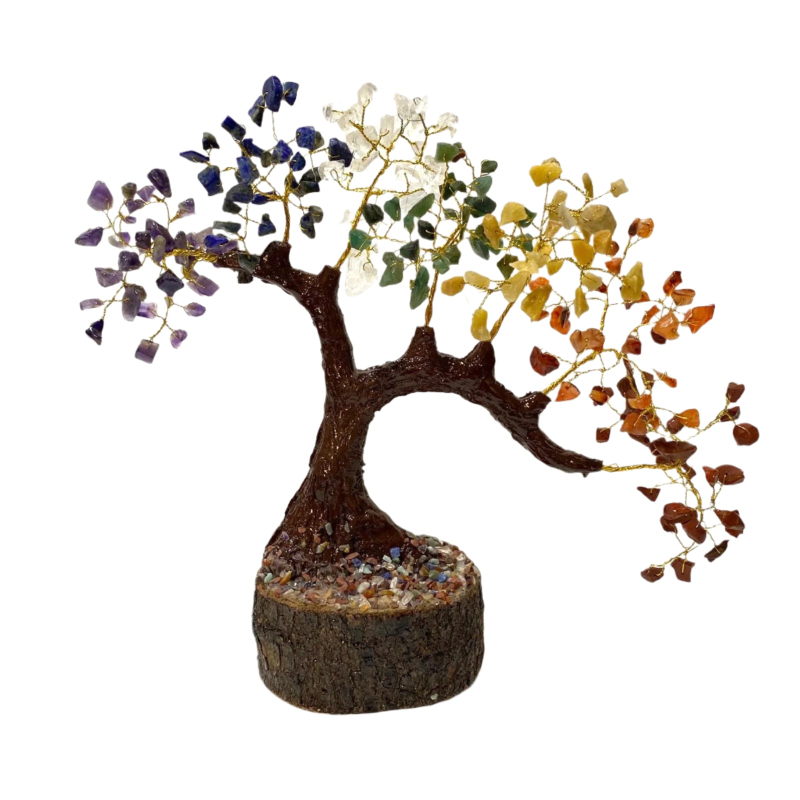 Bonsai Tree With New Design 7 Chakra Crystal Spiritual Gifts From Tamrapatra