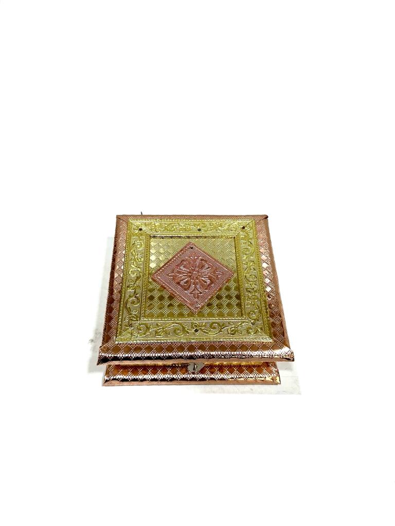 Dry Fruit Box For Festival & Wedding Gifts Meenakari Wooden Box Tamrapatra