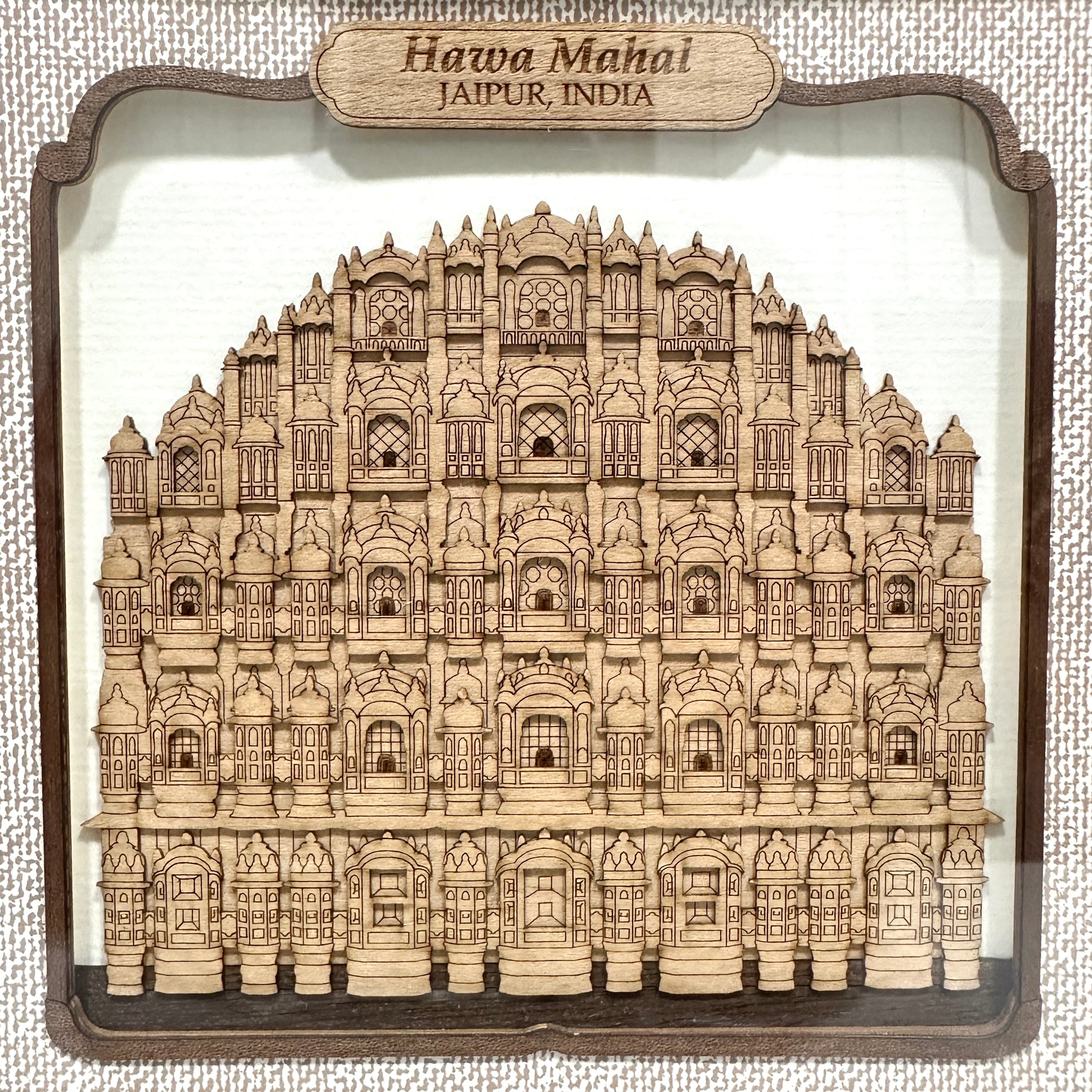 Majestic Taj Mahal Hawa Mahal Artistic Creation Of Natural Woods Now At Tamrapatra