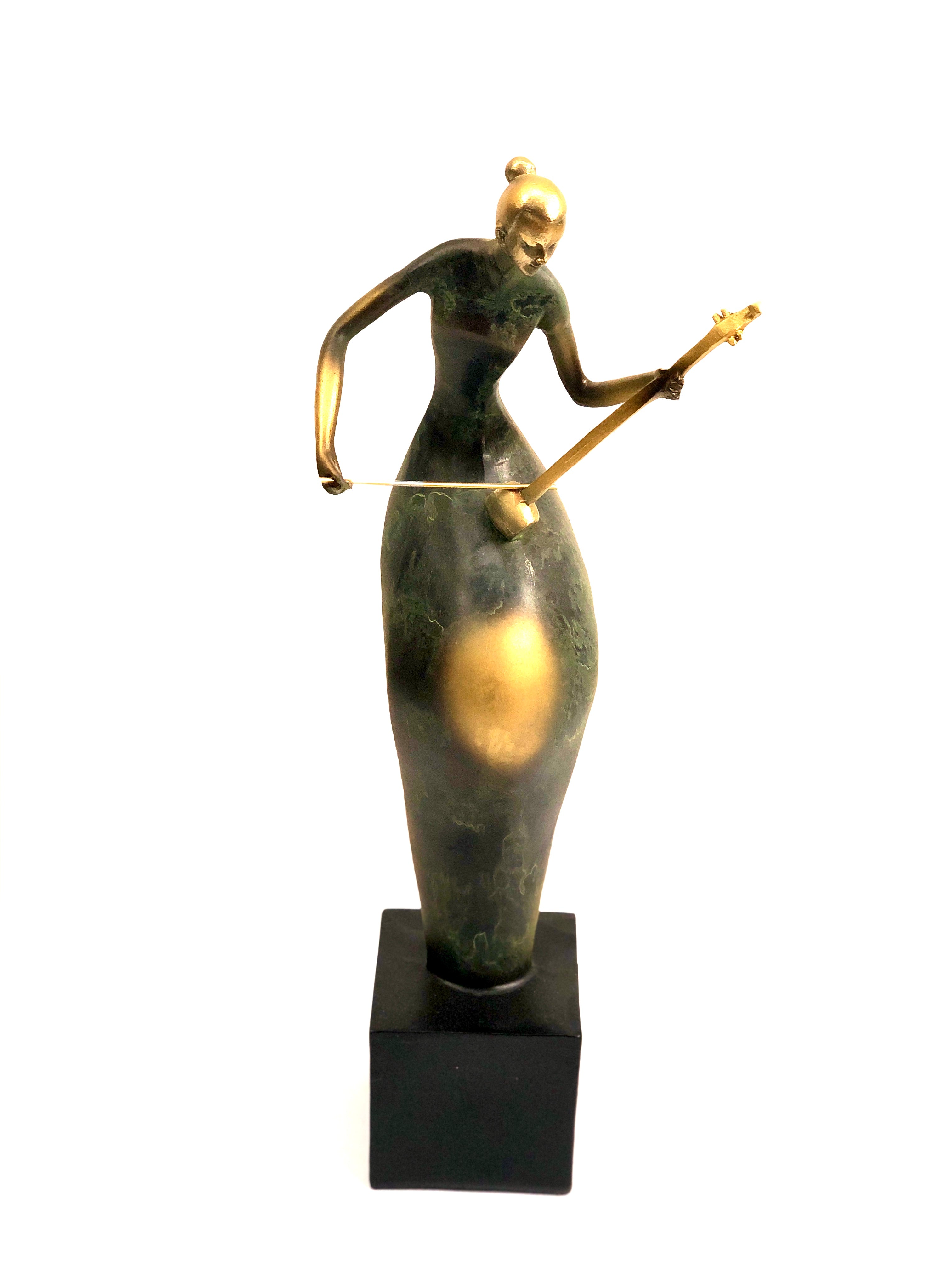 Exclusive Girl Series Modern Resin Sculpture With Musice Theme By Tamrapatra